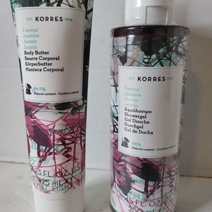 Korres Jasmine Showergel(8.45 fl oz) & Jasmin Body Butter (4.23 fl oz)